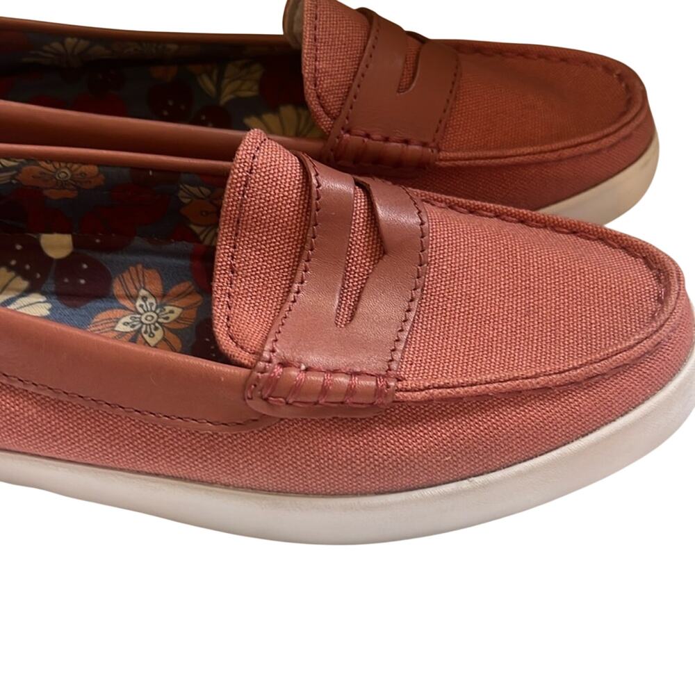 Cole Haan canvas Nantucket loafer II sz 7b - Picture 12 of 16